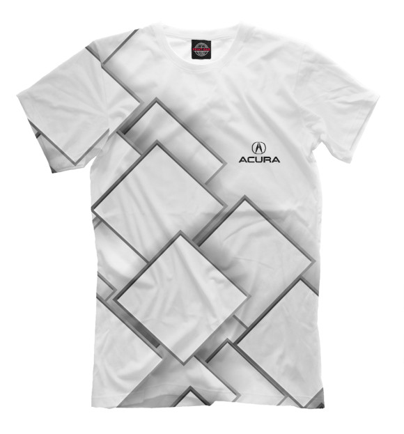 Мужская футболка с изображением ACURA цвета Белый