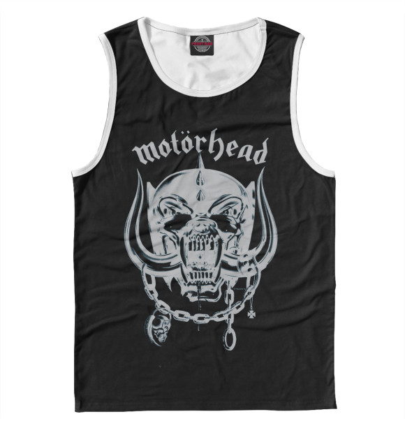 Мужская майка с изображением Motorhead цвета Белый