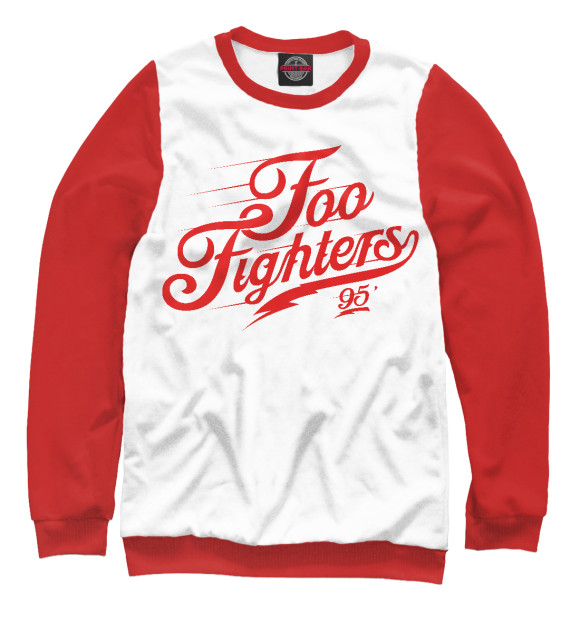 Свитшот для девочек с изображением Foo Fighters цвета Белый