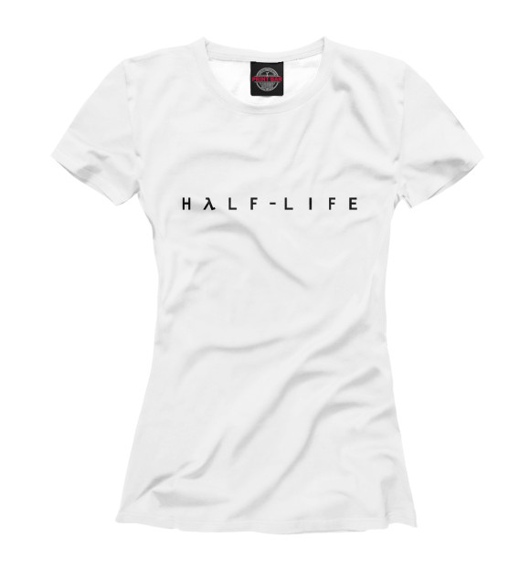 Женская футболка с изображением Half Life цвета Белый