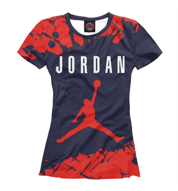 Женская футболка с изображением Air Jordan цвета Белый