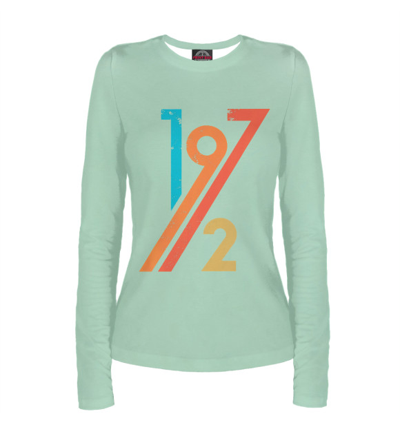 Женский лонгслив с изображением Birthday Vintage Retro цвета Белый