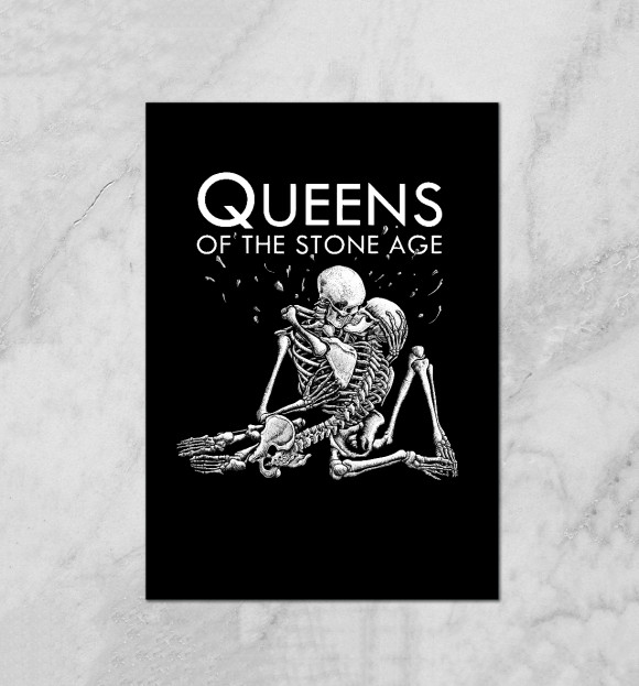 Плакат с изображением Queens of the Stone Age цвета Белый