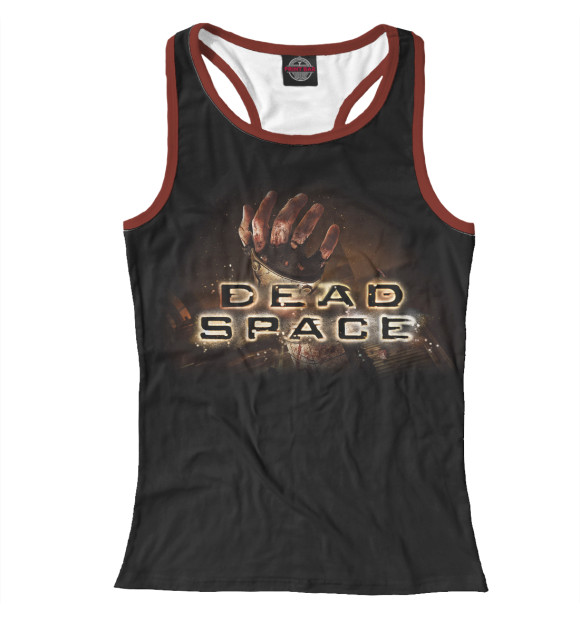 Женская майка-борцовка с изображением Dead Space цвета Белый