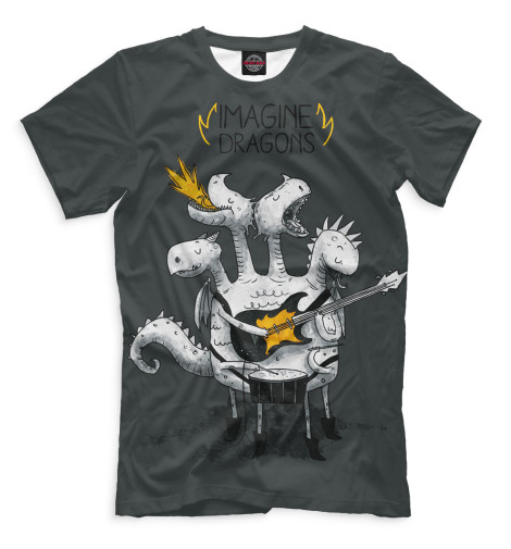 

Футболки Print Bar, Черный, Imagine Dragons