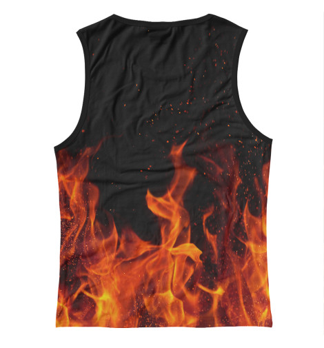 

Майки Print Bar, Белый, Стихия огня