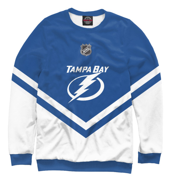 Женский свитшот с изображением Tampa Bay Lightning цвета Белый