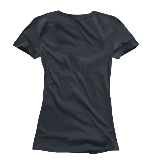 Женская футболка с изображением Тигр Роршаха цвета Белый