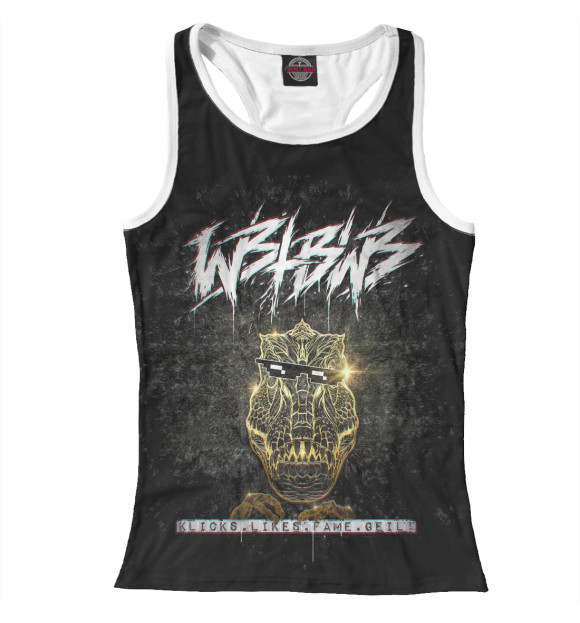 Женская майка-борцовка с изображением We Butter The Bread With Butter цвета Белый