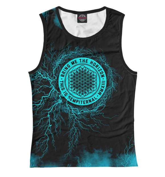 Майка для девочки с изображением Bring Me the Horizon цвета Белый