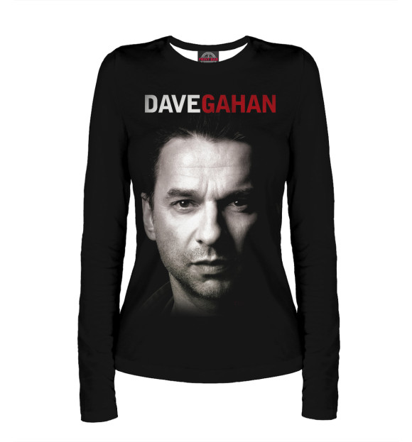 Женский лонгслив с изображением Dave Gahan цвета Белый