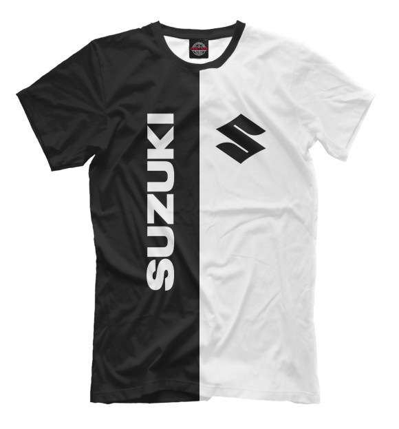 Футболка для мальчиков с изображением SUZUKI цвета Черный