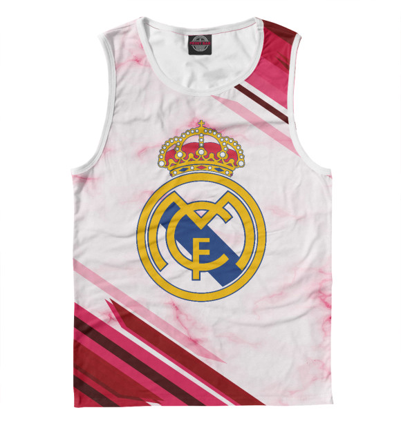 Майка для мальчика с изображением Real Madrid 2018 цвета Белый