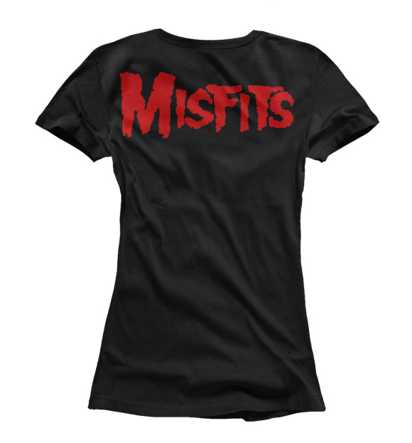 Женская футболка с изображением The Misfits цвета Белый