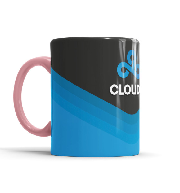 Кружка с изображением Cloud 9 Team цвета розовый