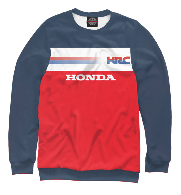 Свитшот для девочек с изображением Honda цвета Белый