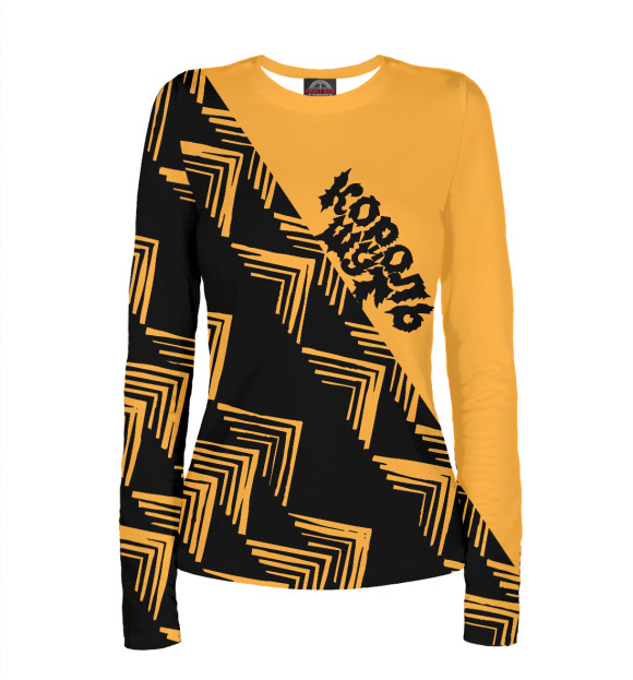 Женский лонгслив с изображением Король и Шут цвета Белый