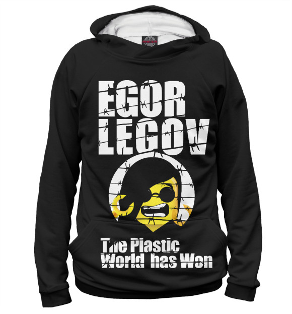 Женское худи с изображением Egor Legov цвета Белый