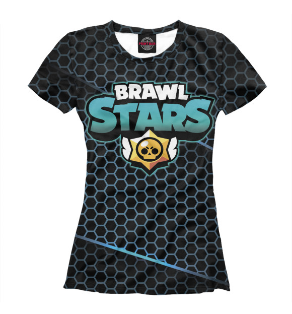 Футболка для девочек с изображением Brawl Stars цвета Белый