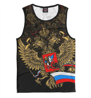 Мужская майка Герб и флаг России