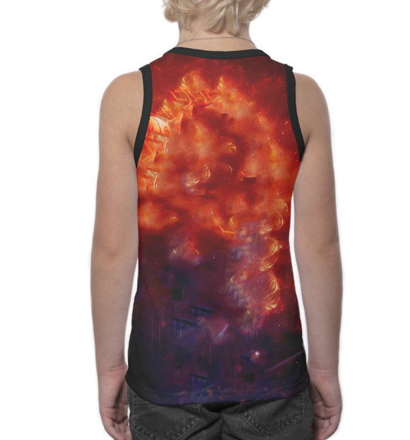 Майка для мальчика с изображением Леброн Джеймс цвета Белый