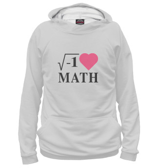 Худи для девочки Я люблю Математику
