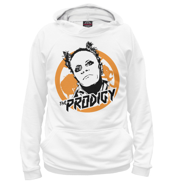 Мужское худи с изображением KeithFlint цвета Белый