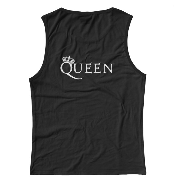 Майка для девочки с изображением Queen (двусторонняя) цвета Белый