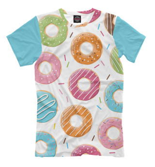 Мужская футболка Пончики