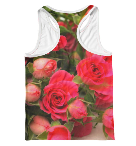 

Майки борцовки Print Bar, Белый, Розы