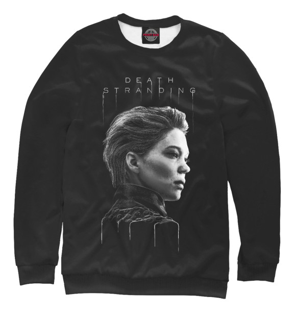 Женский свитшот с изображением Death stranding Lea Seydoux цвета Белый