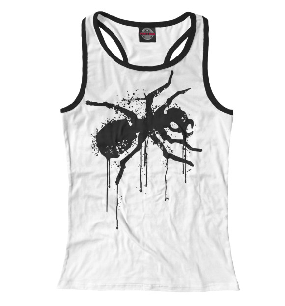 Женская майка-борцовка с притом The Prodigy цвета Белый Женская майка-борцовка с изображением The Prodigy цвета Белый