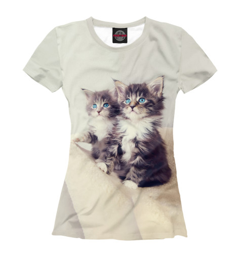 

Футболки Print Bar, Белый, Котята
