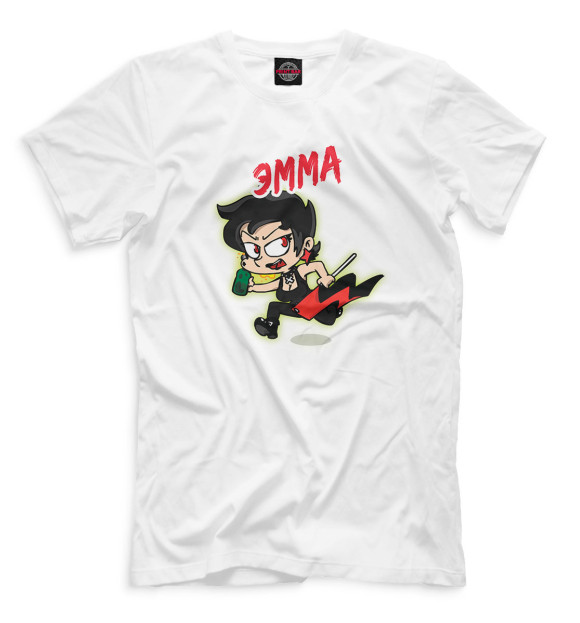 Мужская футболка с изображением Эмма цвета Белый