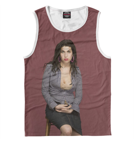 

Майки Print Bar, Белый, Amy Winehouse