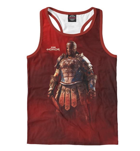 Мужская майка-борцовка с изображением For Honor цвета Белый