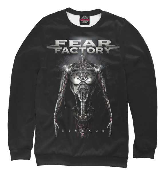Женский свитшот с изображением Fear Factory цвета Белый