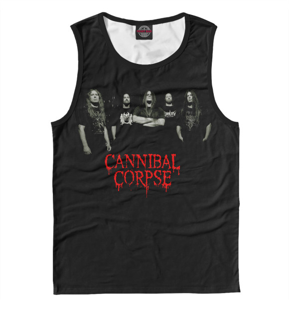Майка для мальчика с изображением Cannibal Corpse цвета Белый