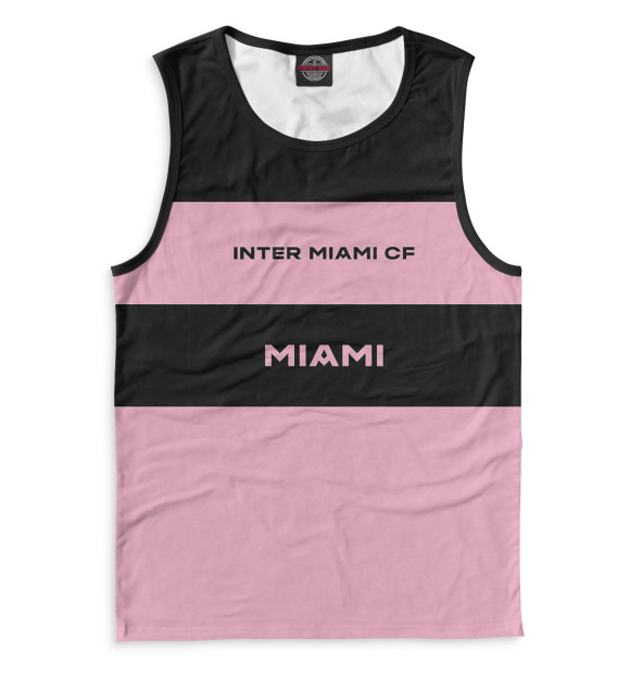 Мужская майка с изображением Inter Miami цвета Белый