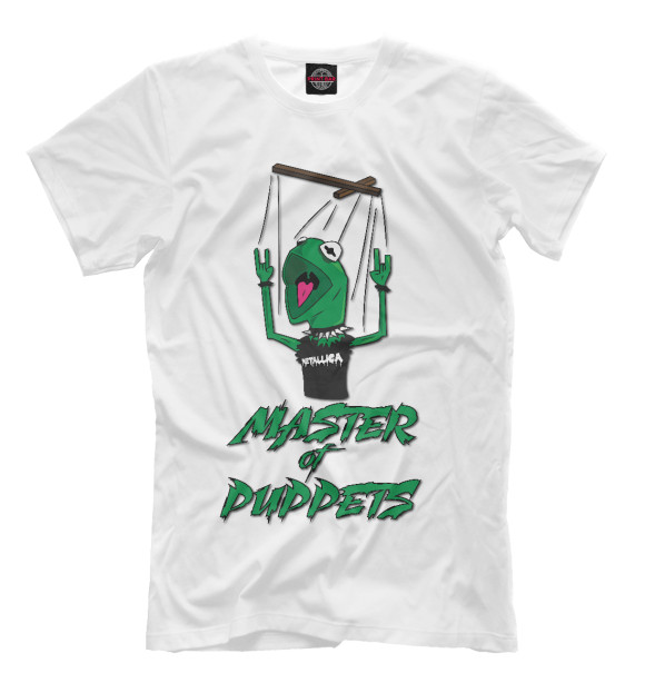 Мужская футболка с изображением Metallica Master of Puppets цвета Белый