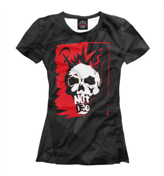 Женская футболка Punk's not dead