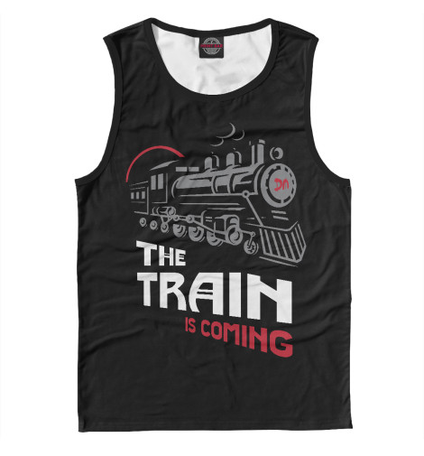 

Майки Print Bar, Белый, The Train is Coming