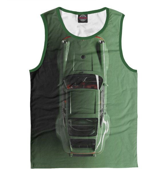 Майка для мальчика с изображением Porsche цвета Белый