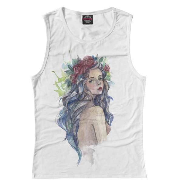 Майка для девочки с изображением Лесная фея цвета Белый