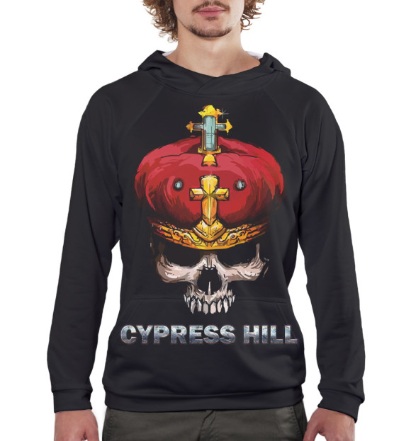 Мужское худи с изображением Cypress Hill цвета Белый