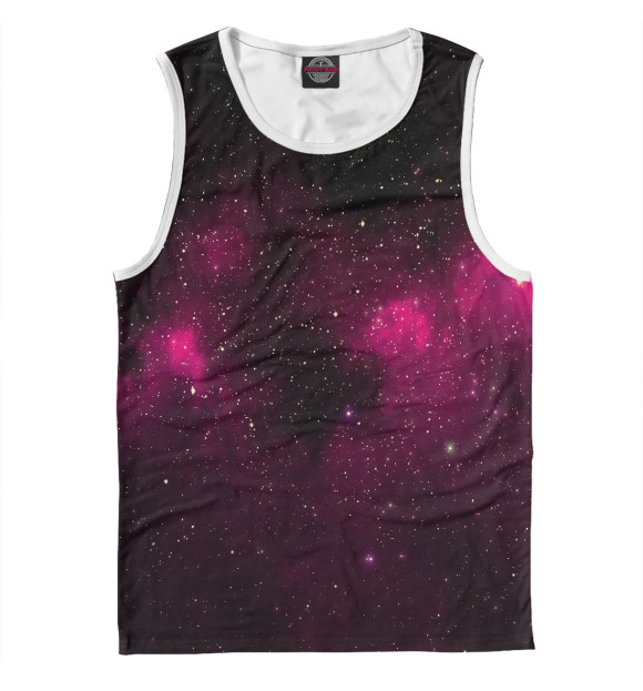 Мужская майка с изображением Космос цвета Белый