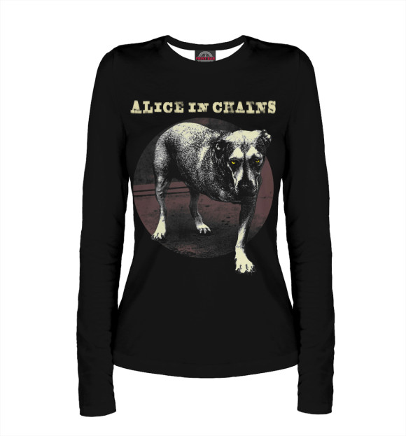 Женский лонгслив с изображением Alice In Chains цвета Белый