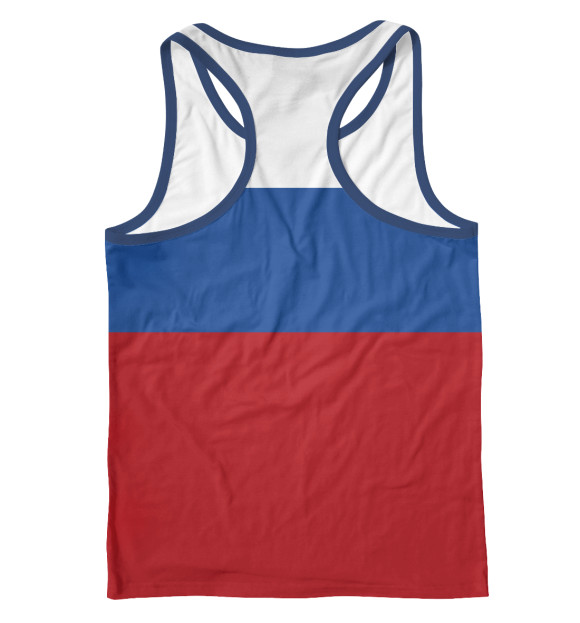 Мужская майка-борцовка с изображением Akhmat Russia цвета Белый