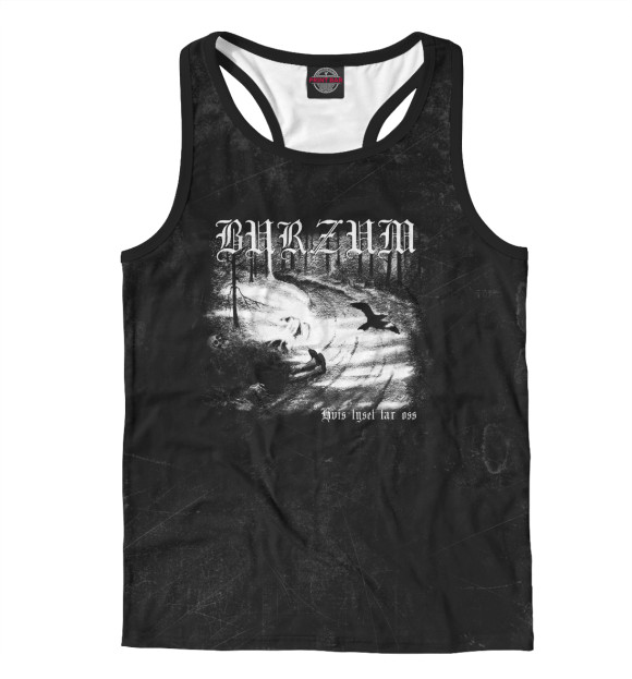 Мужская майка-борцовка с изображением Burzum цвета Белый