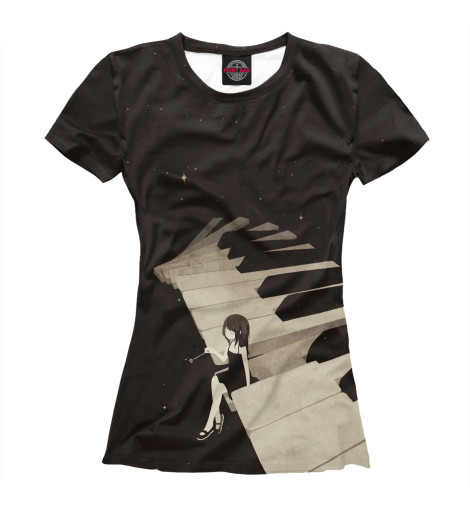 

Футболки Print Bar, Белый, Space Music